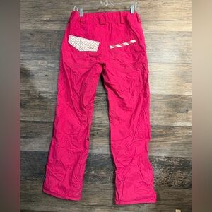 Volcom Pink Women's Ski Snow Pants Insulated with Unique Pocket Design